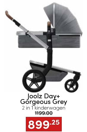 Aanbiedingen Joolz day+ gorgeous grey 2 in 1 kinderwagen - Joolz - Geldig van 20/11/2022 tot 26/11/2022 bij Baby & Tiener Megastore