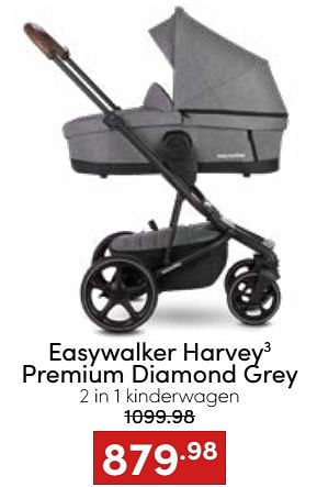 Aanbiedingen Easywalker harvey3 premium diamond grey 2 in 1 kinderwagen - Easywalker - Geldig van 20/11/2022 tot 26/11/2022 bij Baby & Tiener Megastore