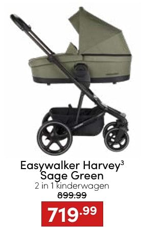 Aanbiedingen Easywalker harvey3 sage green 2 in 1 kinderwagen - Easywalker - Geldig van 20/11/2022 tot 26/11/2022 bij Baby & Tiener Megastore