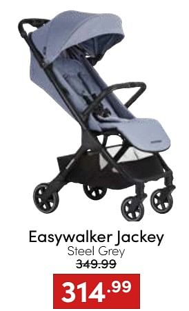 Aanbiedingen Easywalker jackey steel grey - Easywalker - Geldig van 20/11/2022 tot 26/11/2022 bij Baby & Tiener Megastore