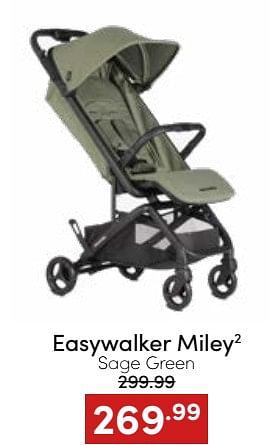 Aanbiedingen Easywalker miley2 sage green - Easywalker - Geldig van 20/11/2022 tot 26/11/2022 bij Baby & Tiener Megastore