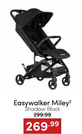 Aanbiedingen Easywalker miley2 shadow black - Easywalker - Geldig van 20/11/2022 tot 26/11/2022 bij Baby & Tiener Megastore