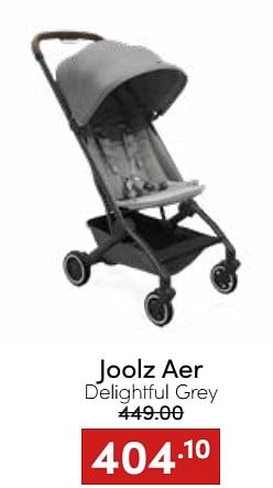 Aanbiedingen Joolz aer delightful grey - Joolz - Geldig van 20/11/2022 tot 26/11/2022 bij Baby & Tiener Megastore