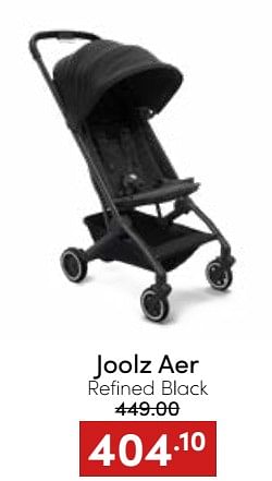 Aanbiedingen Joolz aer refined black - Joolz - Geldig van 20/11/2022 tot 26/11/2022 bij Baby & Tiener Megastore