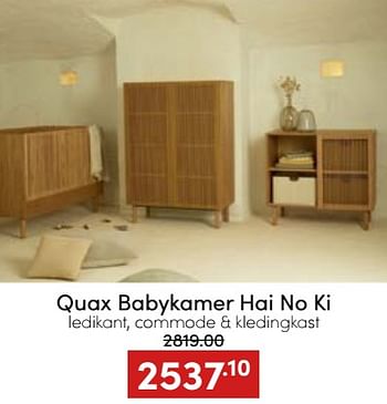 Aanbiedingen Quax babykamer hai no ki - Quax - Geldig van 20/11/2022 tot 26/11/2022 bij Baby & Tiener Megastore