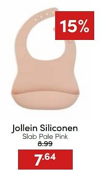 Aanbiedingen Jollein siliconen slab pale pink - Jollein - Geldig van 20/11/2022 tot 26/11/2022 bij Baby & Tiener Megastore