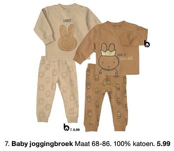 Aanbiedingen Baby joggingbroek - Huismerk - Zeeman  - Geldig van 19/11/2022 tot 25/11/2022 bij Zeeman