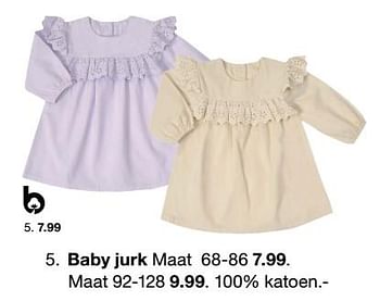 Aanbiedingen Baby jurk - Huismerk - Zeeman  - Geldig van 19/11/2022 tot 25/11/2022 bij Zeeman