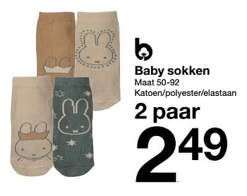 Aanbiedingen Baby sokken - Huismerk - Zeeman  - Geldig van 19/11/2022 tot 25/11/2022 bij Zeeman