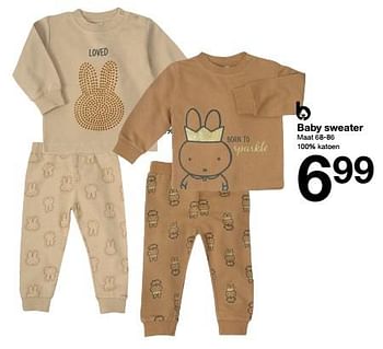 Aanbiedingen Baby sweater - Huismerk - Zeeman  - Geldig van 19/11/2022 tot 25/11/2022 bij Zeeman