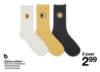 Aanbiedingen Dames sokken - Huismerk - Zeeman  - Geldig van 19/11/2022 tot 25/11/2022 bij Zeeman