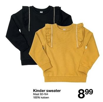 Aanbiedingen Kinder sweater - Huismerk - Zeeman  - Geldig van 19/11/2022 tot 25/11/2022 bij Zeeman
