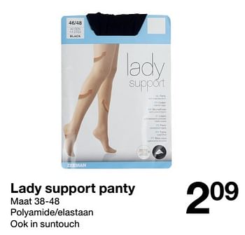 Aanbiedingen Lady support panty - Huismerk - Zeeman  - Geldig van 19/11/2022 tot 25/11/2022 bij Zeeman