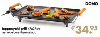 Aanbiedingen Domo elektro teppanyaki grill - Domo elektro - Geldig van 21/11/2022 tot 24/12/2022 bij Multi Bazar