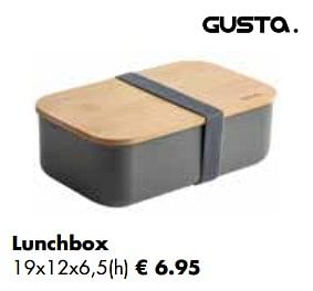 Aanbiedingen Lunchbox - Gusta - Geldig van 21/11/2022 tot 24/12/2022 bij Multi Bazar