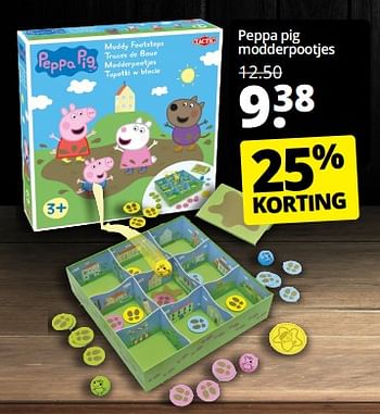 Aanbiedingen Peppa pig modderpootjes - Tactic - Geldig van 18/11/2022 tot 28/11/2022 bij Boekenvoordeel