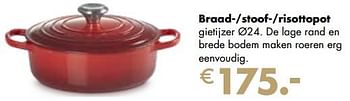 Aanbiedingen Braad--stoof--risottopot - Le creuset - Geldig van 21/11/2022 tot 24/12/2022 bij Multi Bazar