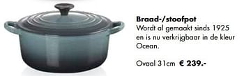 Aanbiedingen Braad--stoofpot ovaal - Le creuset - Geldig van 21/11/2022 tot 24/12/2022 bij Multi Bazar