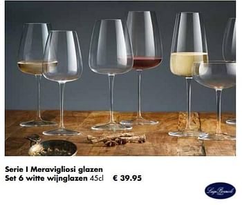 Aanbiedingen Serie i meravigliosi set 6 witte wijnglazen - Luigi Bormioli - Geldig van 21/11/2022 tot 24/12/2022 bij Multi Bazar