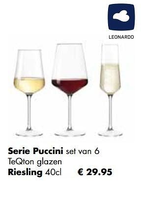 Aanbiedingen Serie puccini set van 6 riesling - Leonardo - Geldig van 21/11/2022 tot 24/12/2022 bij Multi Bazar