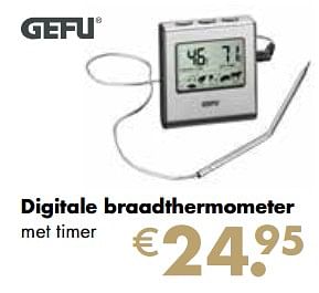 Aanbiedingen Digitale braadthermometer - Gefu - Geldig van 21/11/2022 tot 24/12/2022 bij Multi Bazar