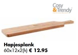 Aanbiedingen Hapjesplank - Cosy &amp; Trendy - Geldig van 21/11/2022 tot 24/12/2022 bij Multi Bazar