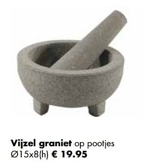 Aanbiedingen Vijzel graniet - Huismerk - Multi Bazar - Geldig van 21/11/2022 tot 24/12/2022 bij Multi Bazar