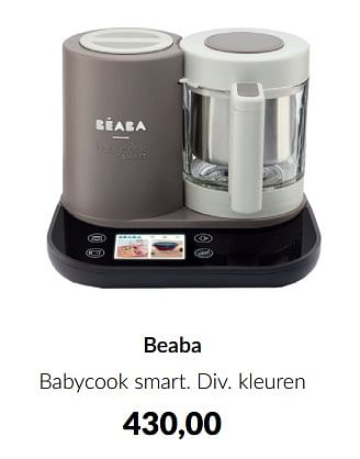 Aanbiedingen Beaba babycook smart - Beaba - Geldig van 15/11/2022 tot 02/12/2022 bij Babypark
