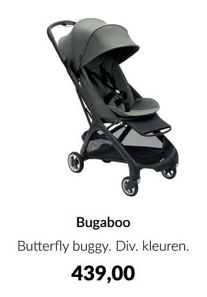 Aanbiedingen Bugaboo butterfly buggy - Bugaboo - Geldig van 15/11/2022 tot 02/12/2022 bij Babypark