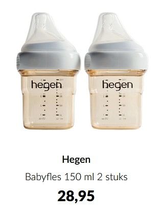 Aanbiedingen Hegen babyfles - Hegen - Geldig van 15/11/2022 tot 02/12/2022 bij Babypark