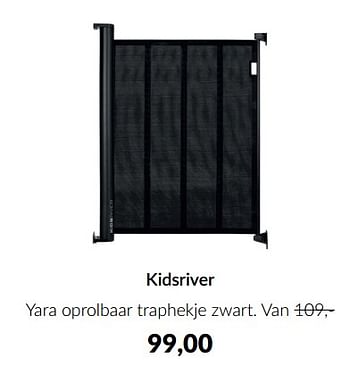 Aanbiedingen Kidsriver yara oprolbaar traphekje zwart - Kidsriver - Geldig van 15/11/2022 tot 02/12/2022 bij Babypark