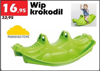 Aanbiedingen Wip krokodil - Paradiso Toys - Geldig van 10/11/2022 tot 04/12/2022 bij Itek