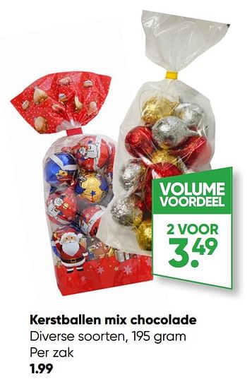 Aanbiedingen Kerstballen mix chocolade - Huismerk - Big Bazar - Geldig van 21/11/2022 tot 04/12/2022 bij Big Bazar