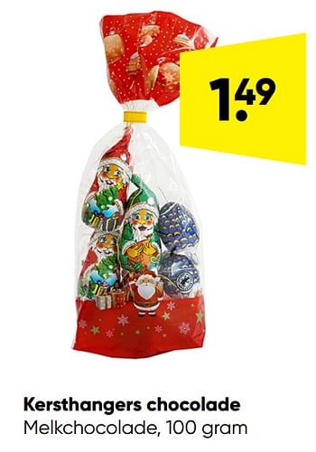 Aanbiedingen Kersthangers chocolade - Huismerk - Big Bazar - Geldig van 21/11/2022 tot 04/12/2022 bij Big Bazar
