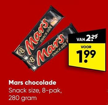 Aanbiedingen Mars chocolade - Mars - Geldig van 21/11/2022 tot 04/12/2022 bij Big Bazar