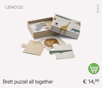 Aanbiedingen Brett puzzel all together - Liewood - Geldig van 01/12/2022 tot 31/12/2022 bij Multi Bazar