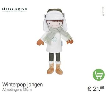 Aanbiedingen Winterpop jongen - Little Dutch - Geldig van 01/12/2022 tot 31/12/2022 bij Multi Bazar