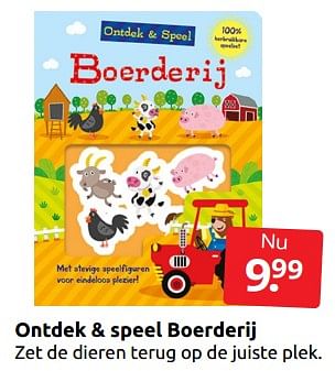 Aanbiedingen Ontdek + speel boerderij - Huismerk - Boekenvoordeel - Geldig van 26/11/2022 tot 06/12/2022 bij Boekenvoordeel