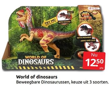 Aanbiedingen World of dinosaurs - Huismerk - Boekenvoordeel - Geldig van 26/11/2022 tot 06/12/2022 bij Boekenvoordeel