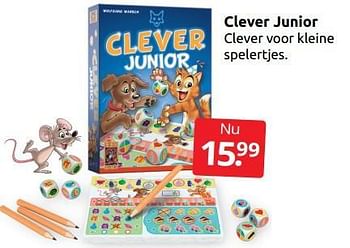 Aanbiedingen Clever junior - 999games - Geldig van 26/11/2022 tot 06/12/2022 bij Boekenvoordeel