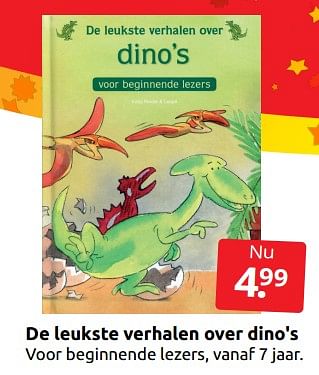 Aanbiedingen De leukste verhalen over dino`s - Huismerk - Boekenvoordeel - Geldig van 26/11/2022 tot 06/12/2022 bij Boekenvoordeel