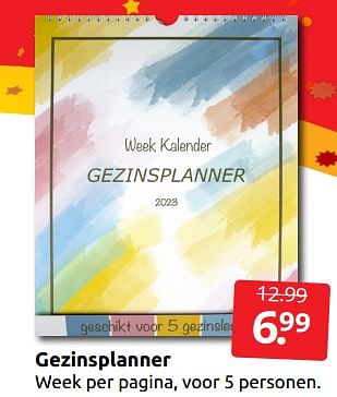 Aanbiedingen Gezinsplanner - Huismerk - Boekenvoordeel - Geldig van 26/11/2022 tot 06/12/2022 bij Boekenvoordeel