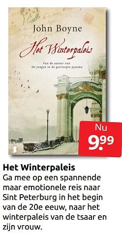 Aanbiedingen Het winterpaleis - Huismerk - Boekenvoordeel - Geldig van 26/11/2022 tot 06/12/2022 bij Boekenvoordeel