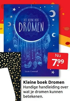 Aanbiedingen Kleine boek dromen - Huismerk - Boekenvoordeel - Geldig van 26/11/2022 tot 06/12/2022 bij Boekenvoordeel