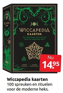 Aanbiedingen Wiccapedia kaarten - Huismerk - Boekenvoordeel - Geldig van 26/11/2022 tot 06/12/2022 bij Boekenvoordeel