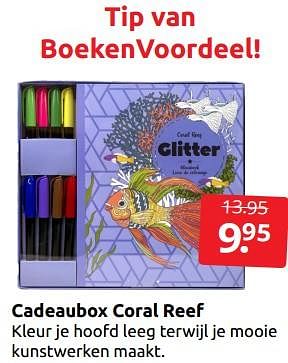 Aanbiedingen Cadeaubox coral reef - Huismerk - Boekenvoordeel - Geldig van 26/11/2022 tot 06/12/2022 bij Boekenvoordeel