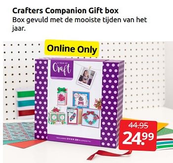 Aanbiedingen Crafters companion gift box - Huismerk - Boekenvoordeel - Geldig van 26/11/2022 tot 06/12/2022 bij Boekenvoordeel