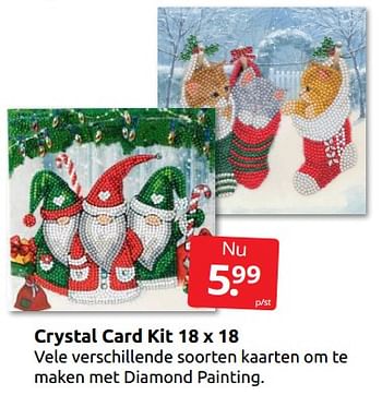 Aanbiedingen Crystal card kit - Crystal Card Kit - Geldig van 26/11/2022 tot 06/12/2022 bij Boekenvoordeel