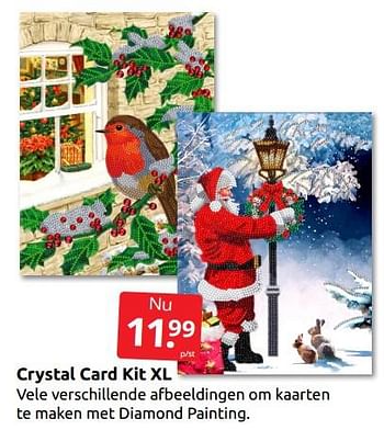 Aanbiedingen Crystal card kit xl - Crystal Card Kit - Geldig van 26/11/2022 tot 06/12/2022 bij Boekenvoordeel