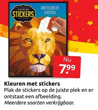 Aanbiedingen Kleuren met stickers - Huismerk - Boekenvoordeel - Geldig van 26/11/2022 tot 06/12/2022 bij Boekenvoordeel